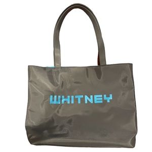 Whitney museum of American Art tote bag. Collector’s item. Reversible grey, blue